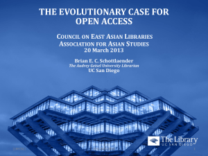 Open Access - The Council on East Asian Libraries