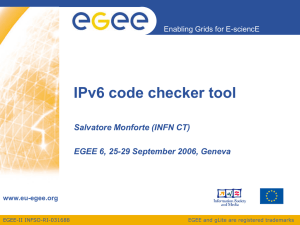 EGEE 6, 25-29 September 2006, Geneva