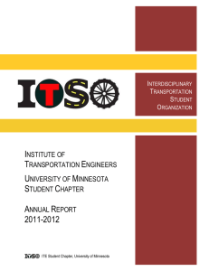 2011-2012 Annual Report - Interdisciplinary Transportation Student
