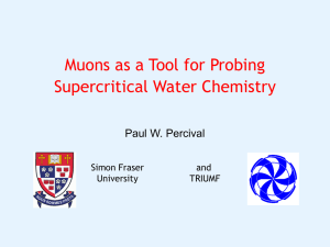 Muons as a Tool for Probing SCW Chemistry