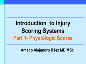 Introduction to Injury Scoring Systems Part 1