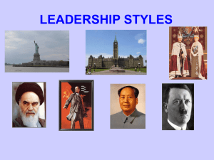 Leadership Styles . ppt
