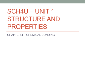 sch4u * uunit 1 structure and properties