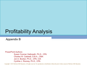 Relative profitability - McGraw Hill Higher Education