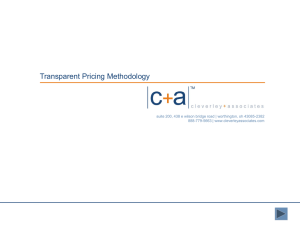 Procedure Pricing Study - Cleverley & Associates