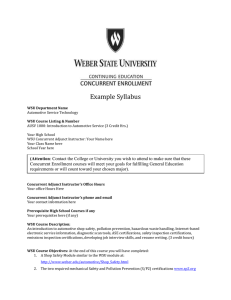 Departments - Weber State University