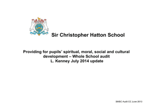 Raising Standards - Sir Christopher Hatton