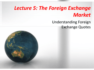 Understanding Foreign Exchange Quotes