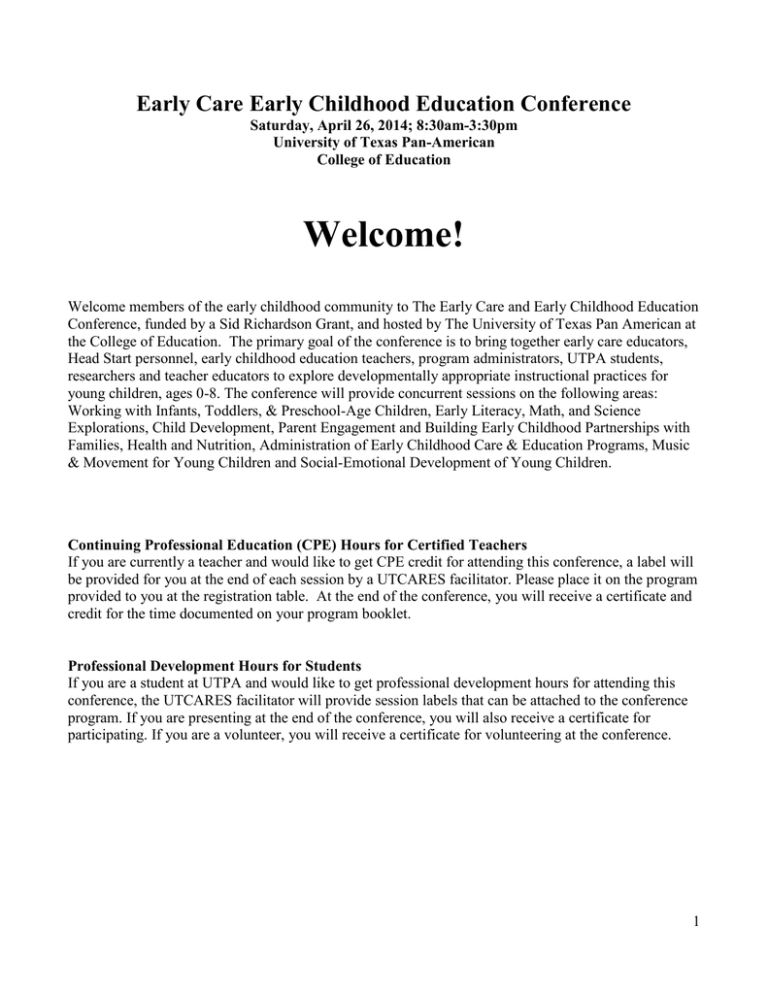 Early Care Early Childhood Education Conference