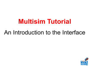 Multisim software tutorial