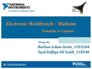What is Electronic Workbench/ Multisim.?