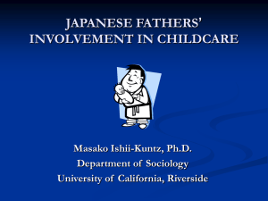japanese fathers' involvement in child care