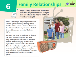 Unit 6 Family Relationships