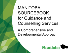 Manitoba Sourcebook for Guidance and Counselling Services
