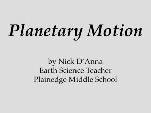 Planetary motion