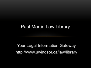 NEW FROM THE LAW LIBRARY