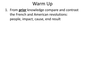 ch 21: revolutionary changes in the atlantic world, 1750