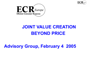 the roadmap of joint value creation beyond price
