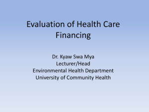 Public Health Care: Reform and Financing