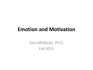 Emotion and Motivation ppt