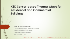 X3D Sensor-based Thermal Maps for Residential