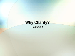 Why Charity - Education Scotland