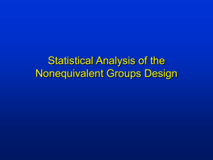 Statistical Analysis of the Nonequivalent Groups Design