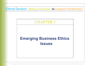 Recognizing an Ethical Issue