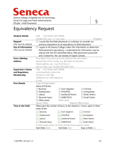 Form 5, Equivalency