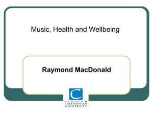 If Music Be... - presentation by Ray MacDonald