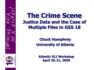 The Crime Scene - Conference Sites hosted by Acadia University