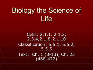 Biology the Science of Life