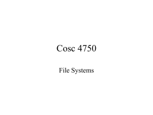The file system