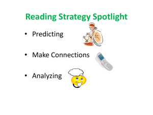 10P Reading Strategy Spotlight Connections