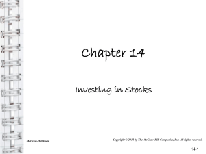 Investing in Stocks Chapter Sixteen