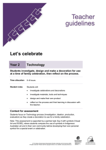 Year 2 Technology assessment teacher guidelines | Let's celebrate