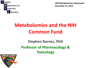 Metabolomics and NIH Common Fund