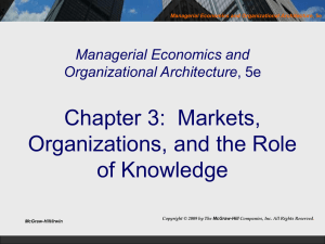 Managerial Economics and Organizational Architecture