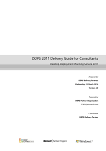 Windows 7 and Office 2010 delivery guide for consultants