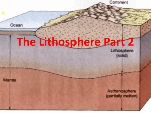 2.2 The Lithosphere Part 2