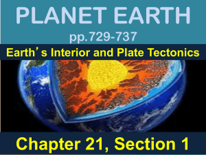 21.1 Earth's Interior and Plates PPT email version no