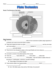 Plate tectonics notes - Ms