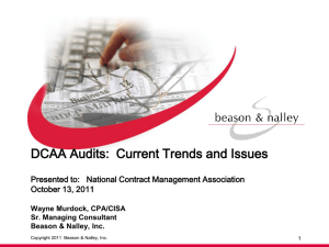 Government Contracting Update - National Contract Management