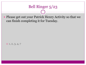 Bell Ringer 5/23