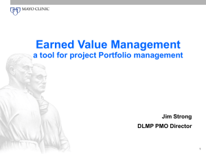 Earned Value Management - PMI La Crosse