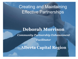 Creating and Maintaining Effective Partnerships Powerpoint