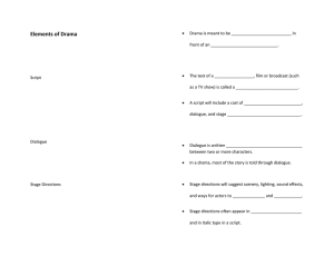 Elements of Drama Notes Template