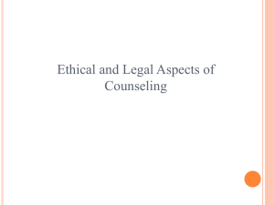 ethics and law - University of Alberta