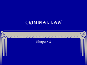 Chapters 2 3 - Criminal Law
