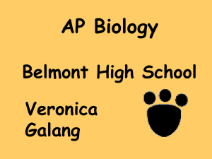 AP BIOLOGY is equivalent to a college Introductory